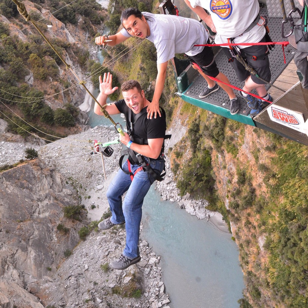 My Year in Travel 2016, Queenstown, New Zealand, canyon swing, Lee Abbamonte