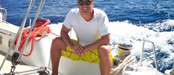 Lee Abbamonte aboard the SV Xplore