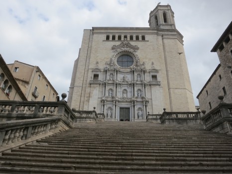 Cathedral in the old town of Girona, Spain