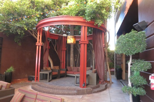 Glow Lounge and Bar sitting area at the Marriott Marina del Rey in Los Angeles, California