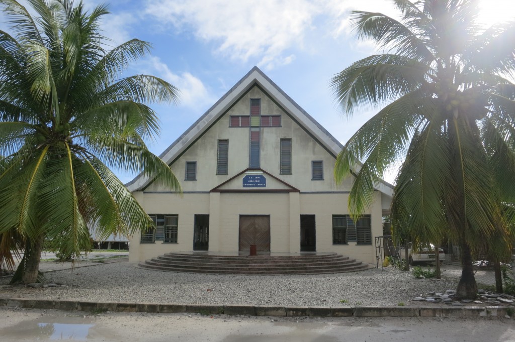Kiritimati, Kiribati, Christmas Island, travel, Fiji, Air Pacific, church