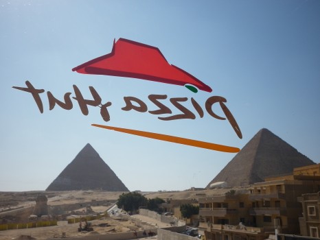 Pyramids, Egypt, Giza, Pizza Hut