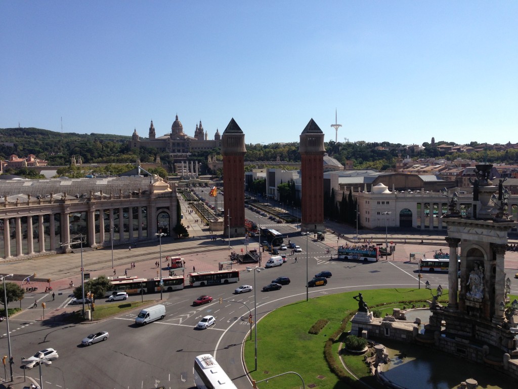 View of Plaza Espana, Barcelona, Spain
