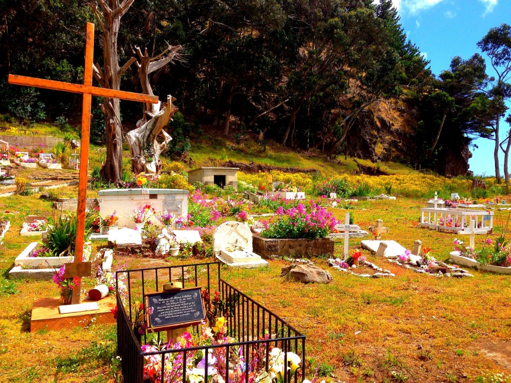 Robinson Crusoe Island, Chile, San Juan Bautista, cemetery