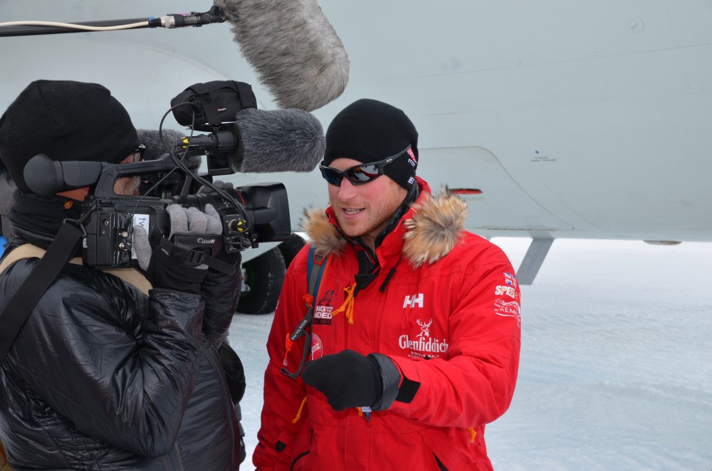Prince Harry, Prince Harry arrives in Antarctica, Antarctica, Ilyushin 76, TV crew