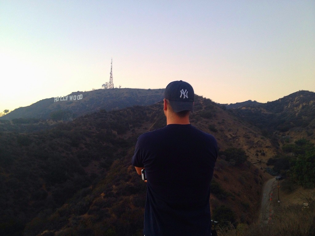 Lee Abbamonte, Hollywood sign hike, Los Angeles, Hollywood