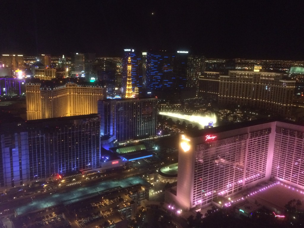 view from high roller, vegas
