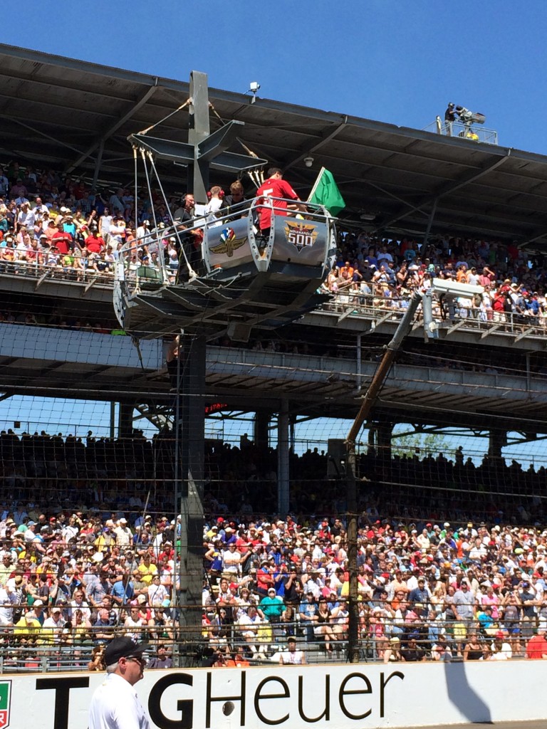 Mark Cuban, green flag, Indy 500