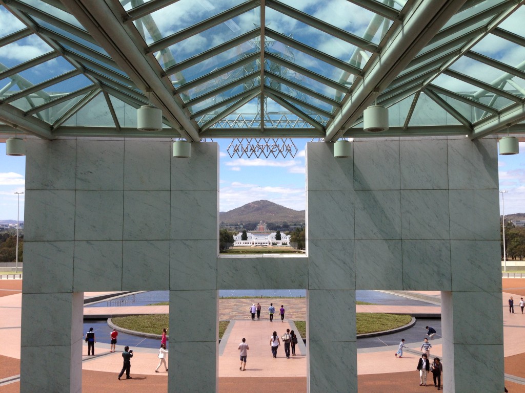 View from New Parliament House, Canberra, Australia, ACT