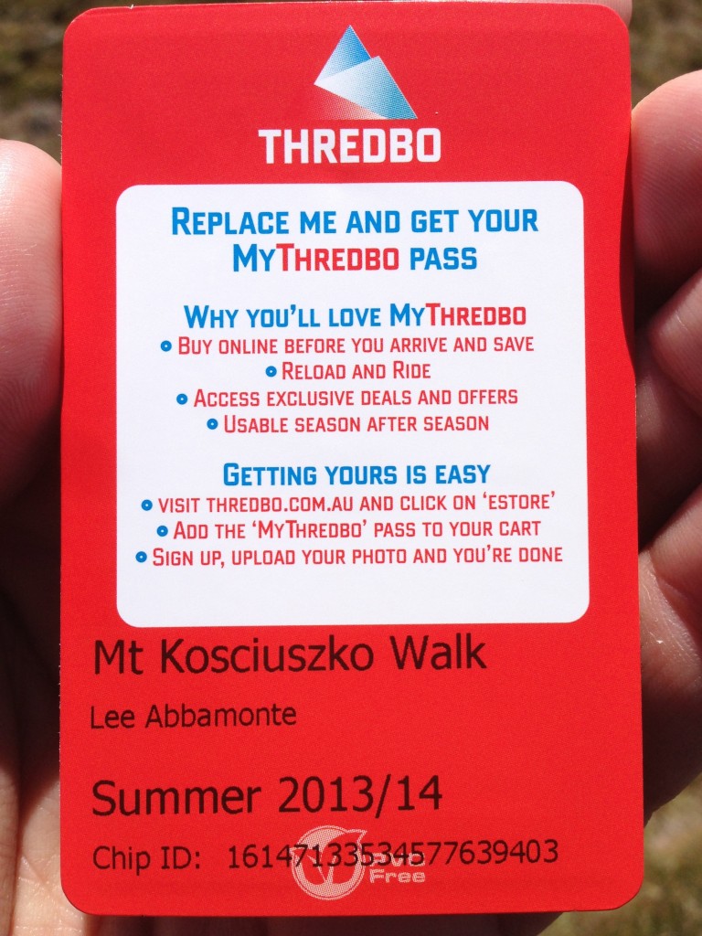 Thredbo badge for Mount Kosciuszko, Australia