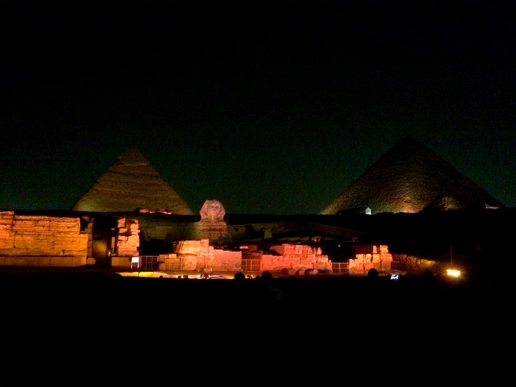 Light and sound show, Cairo, Egypt