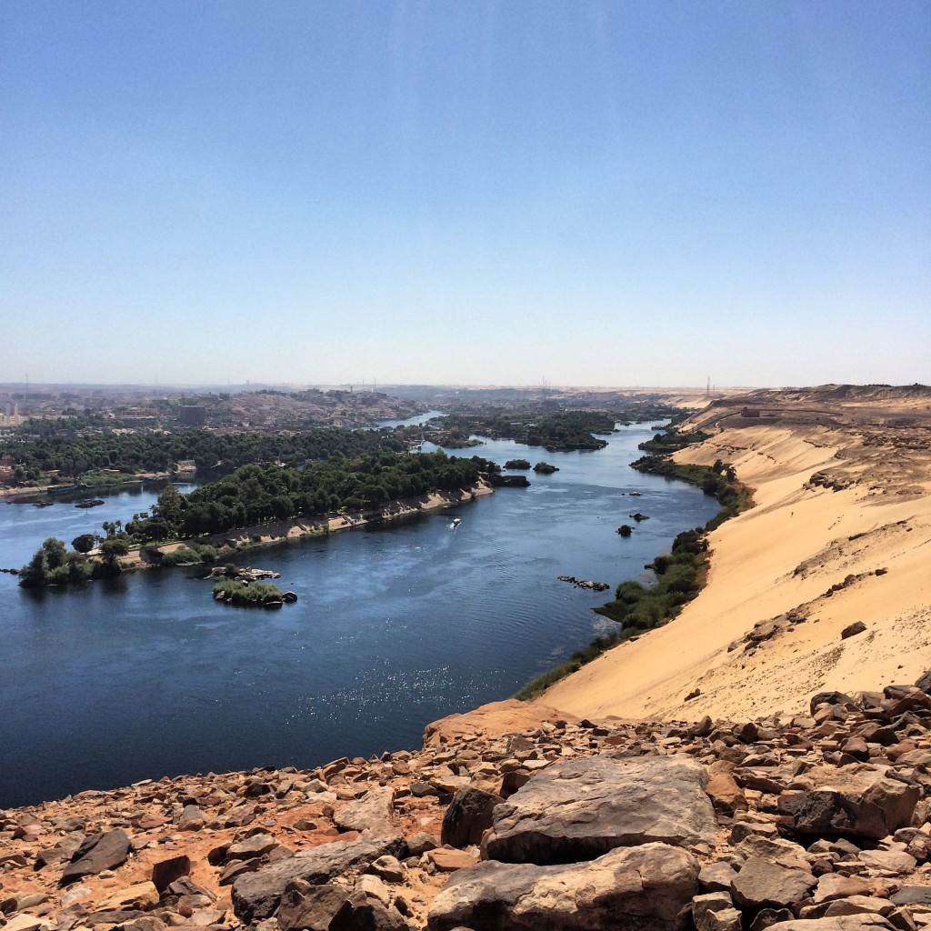 Nile River view, Aswan, Egypt