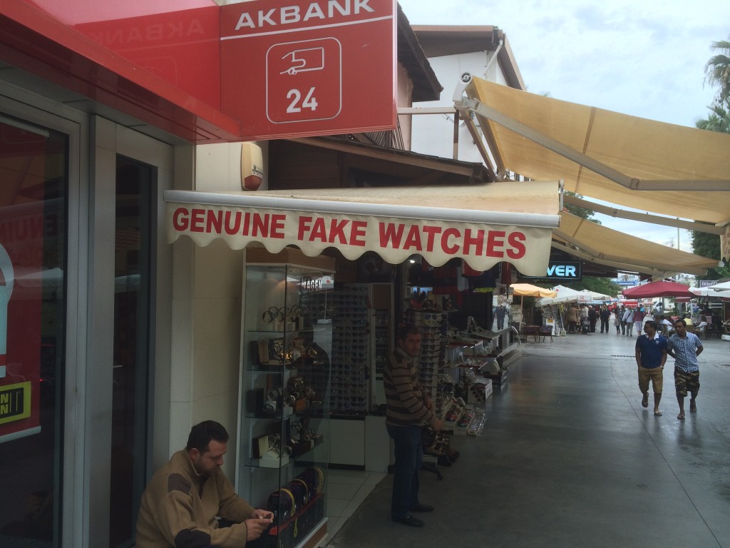 Kusadasi, Turkey, Bazaar, genuine fake watches