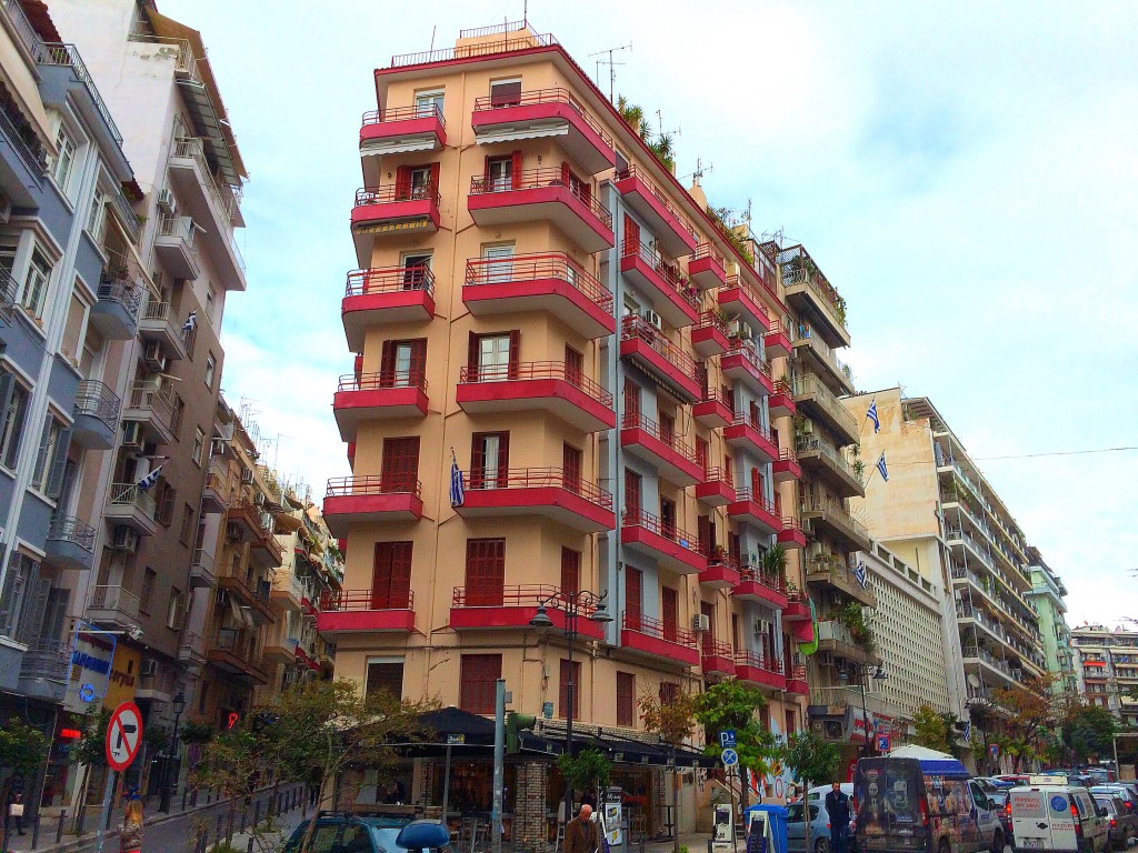 Thessaloniki, Greece, apartment, building