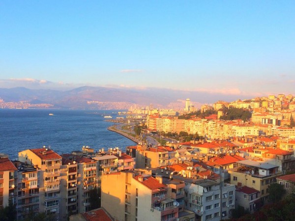 Panoramic view of the coastline of Izmir, Turkey, Izmir