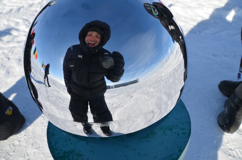 Lee Abbamonte, Ceremonial South Pole, globe, South Pole