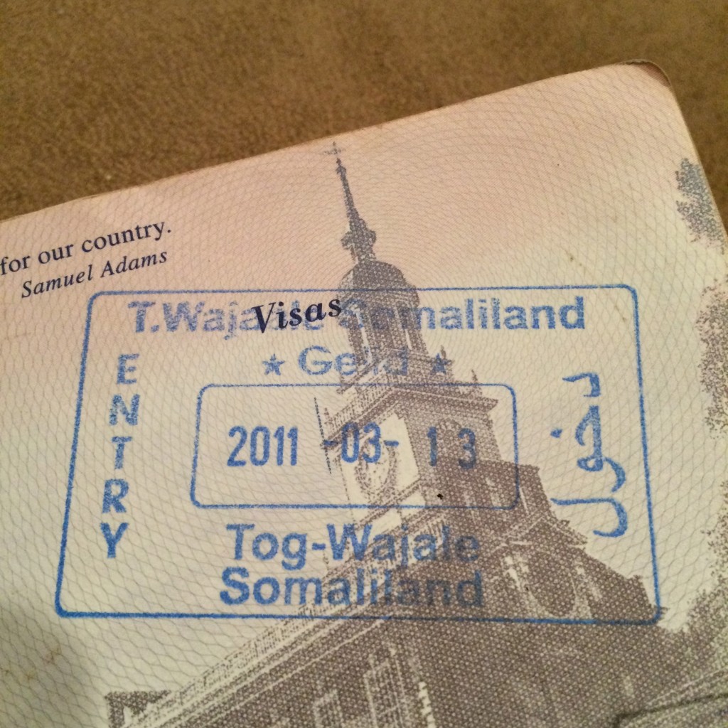 Somaliland, Passport Stamp