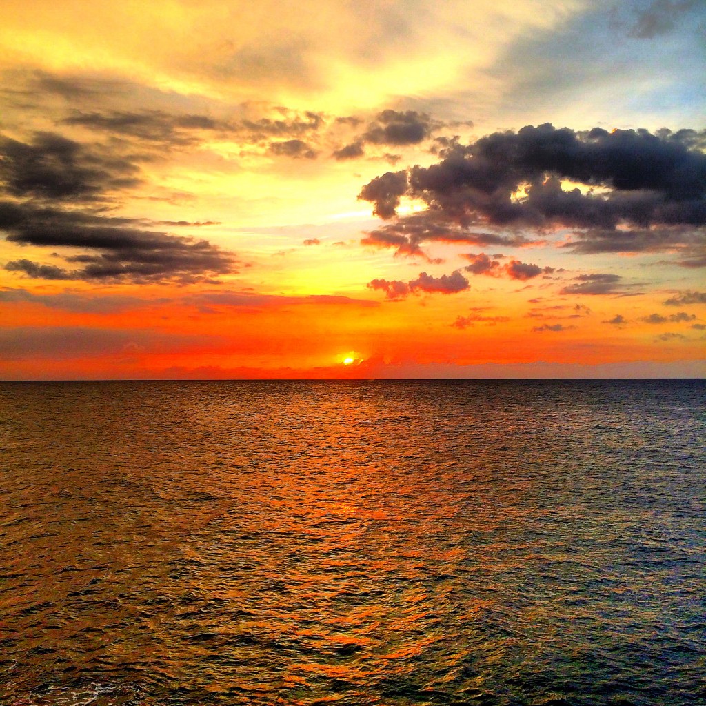 Malecón, sunset, Havana, Cuba