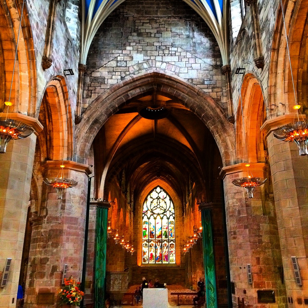 Inside St. Giles Cathedral, Edinburgh, Scotland