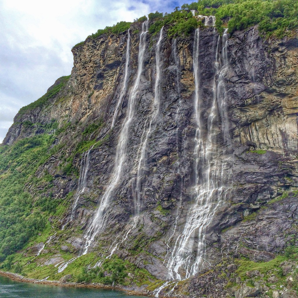 Geirangerfjord, Geiranger, Norway, Travel, Seven Sisters, waterfall