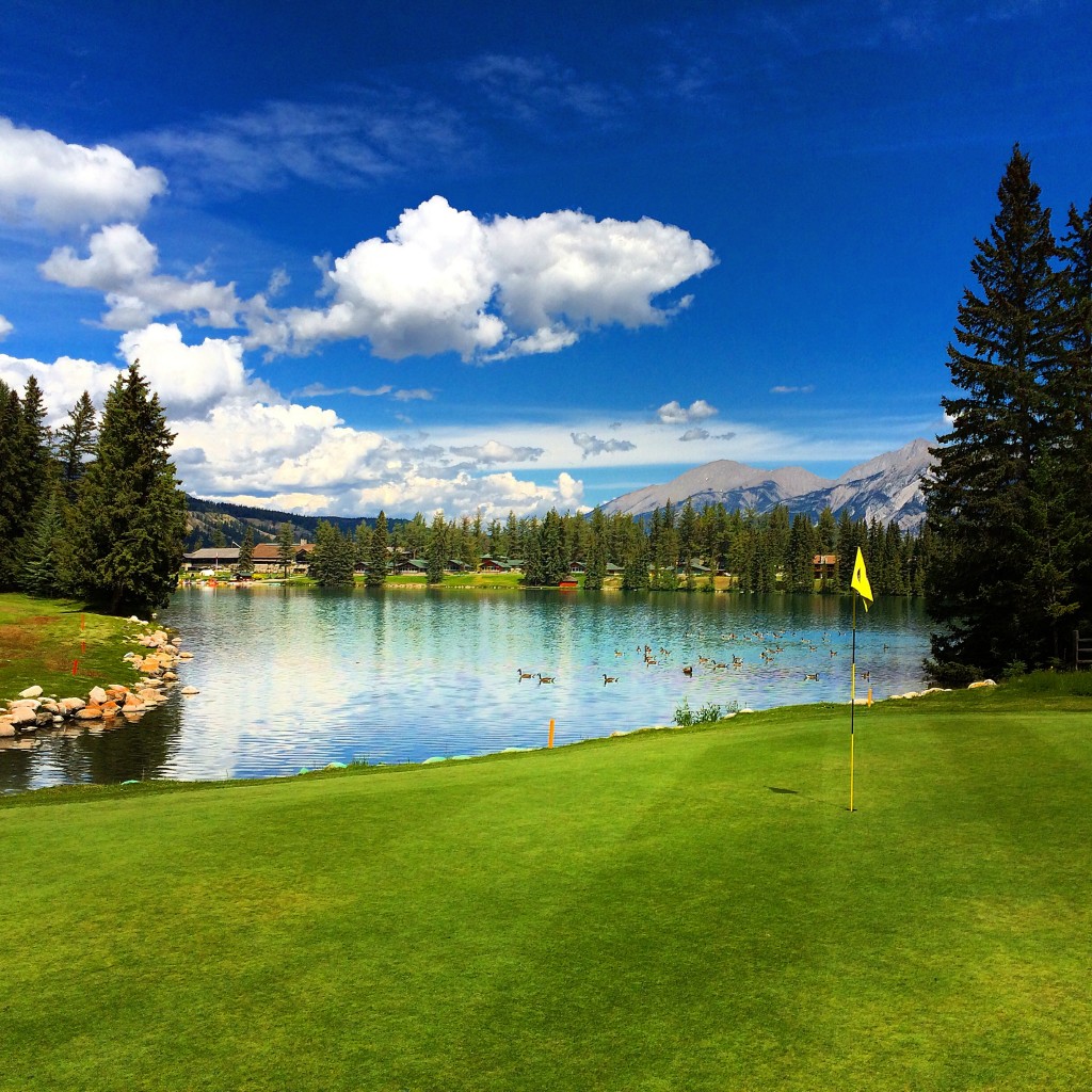 Fairmont Jasper Park Lodge, Jasper, Alberta, Canada, golf course, golf, 16th green