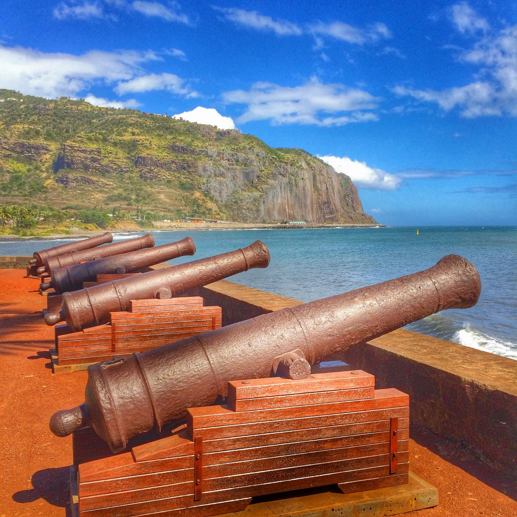 Reunion Island, La Reunion, cannons, Saint-Denis