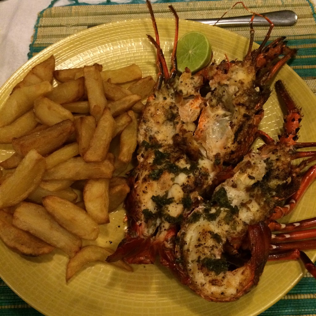 lobster, Beach Bar, food, Nosy Be, Madagascar