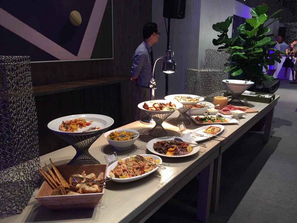 Just part of the food spread at the SPG Amex event with Agassi
