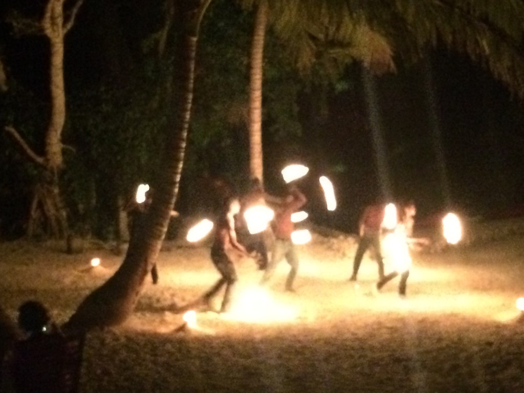 Vanuatu, fire dancers, Aquana Beach Resort