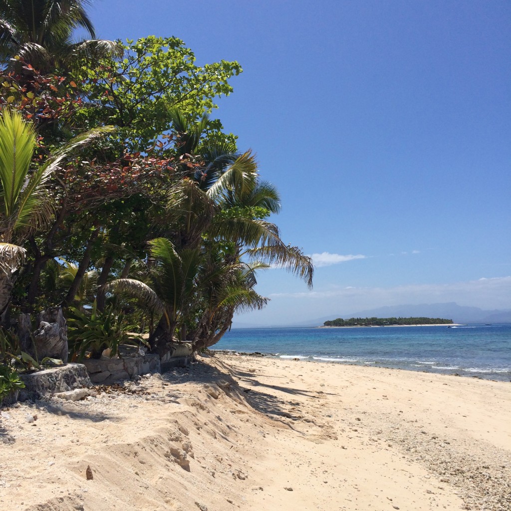 Beachcomber Island, Fiji, bula, view from side