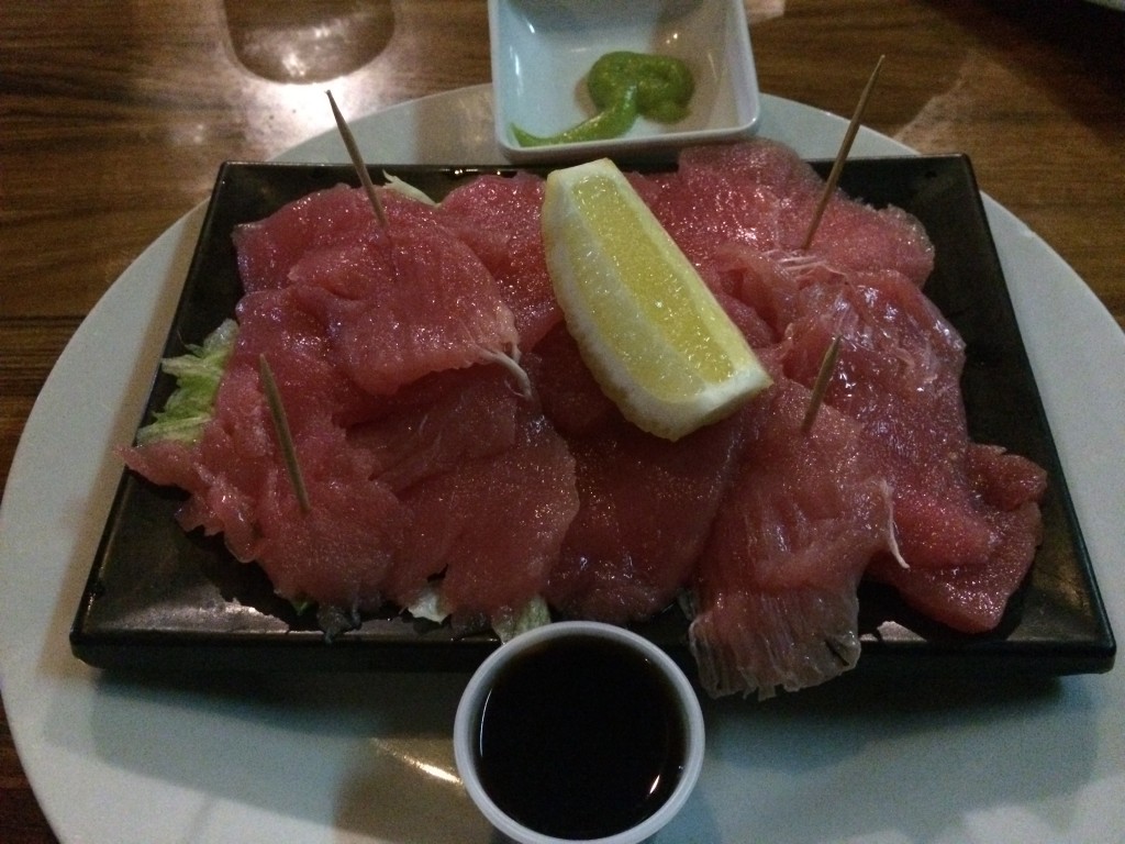 tuna sashimi, The Bay Restaurant, Nauru, Bay Restaurant