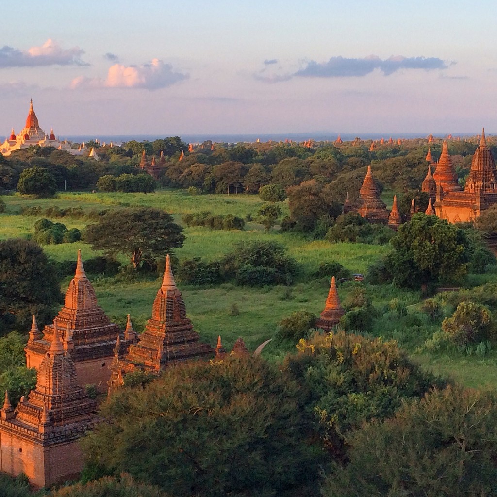 Bagan, sunset, Myanmar, Burma