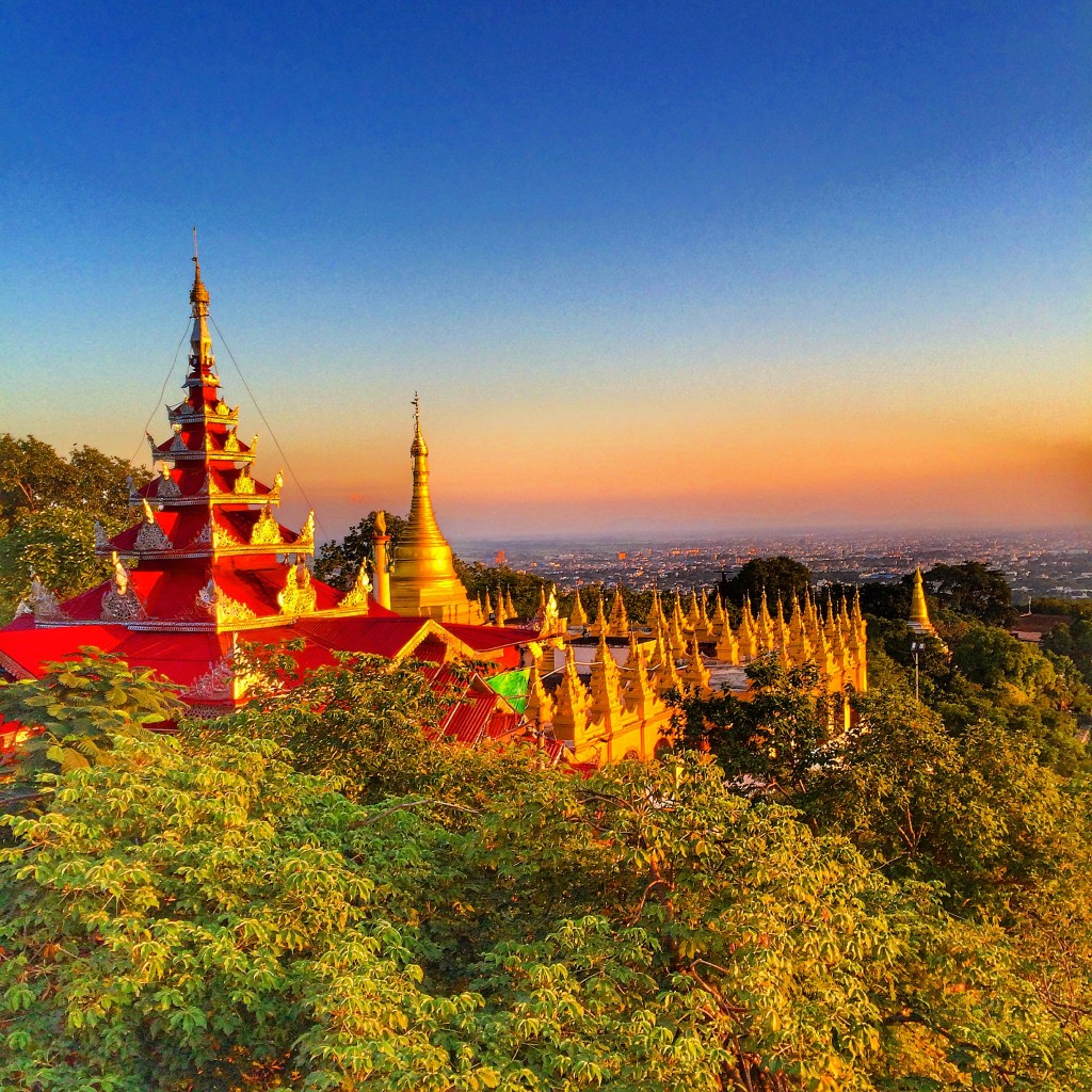 Mandalay, Myanmar, Burma, Mandalay Hill, stupa, temple