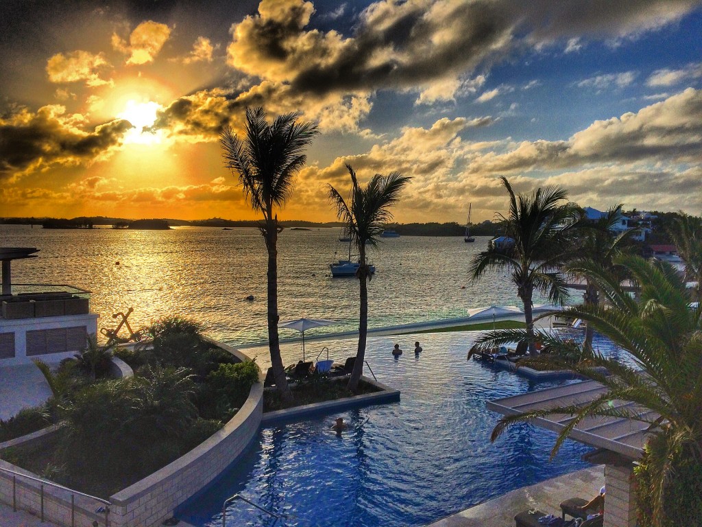 Fairmont, Hamilton Princess, Bermuda, sunset, pool