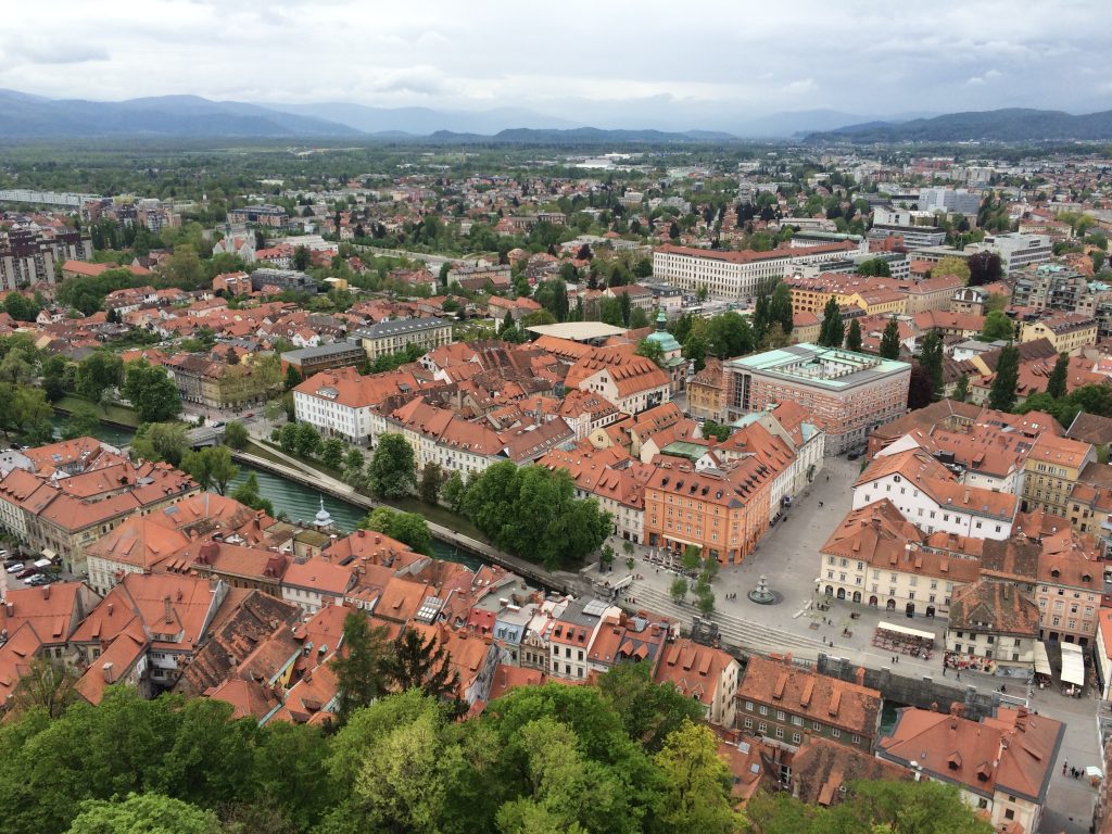 Ljubljana, Slovenia, one day in Slovenia, view of old town