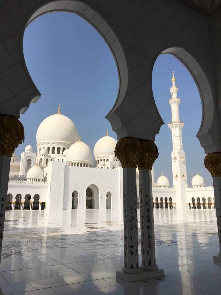 two things you must do in Abu Dhabi, Abu Dhabi, Emirates, United Arab Emirates, Sheikh Zayed Grand Mosque, Grand Mosque, mosque, angle