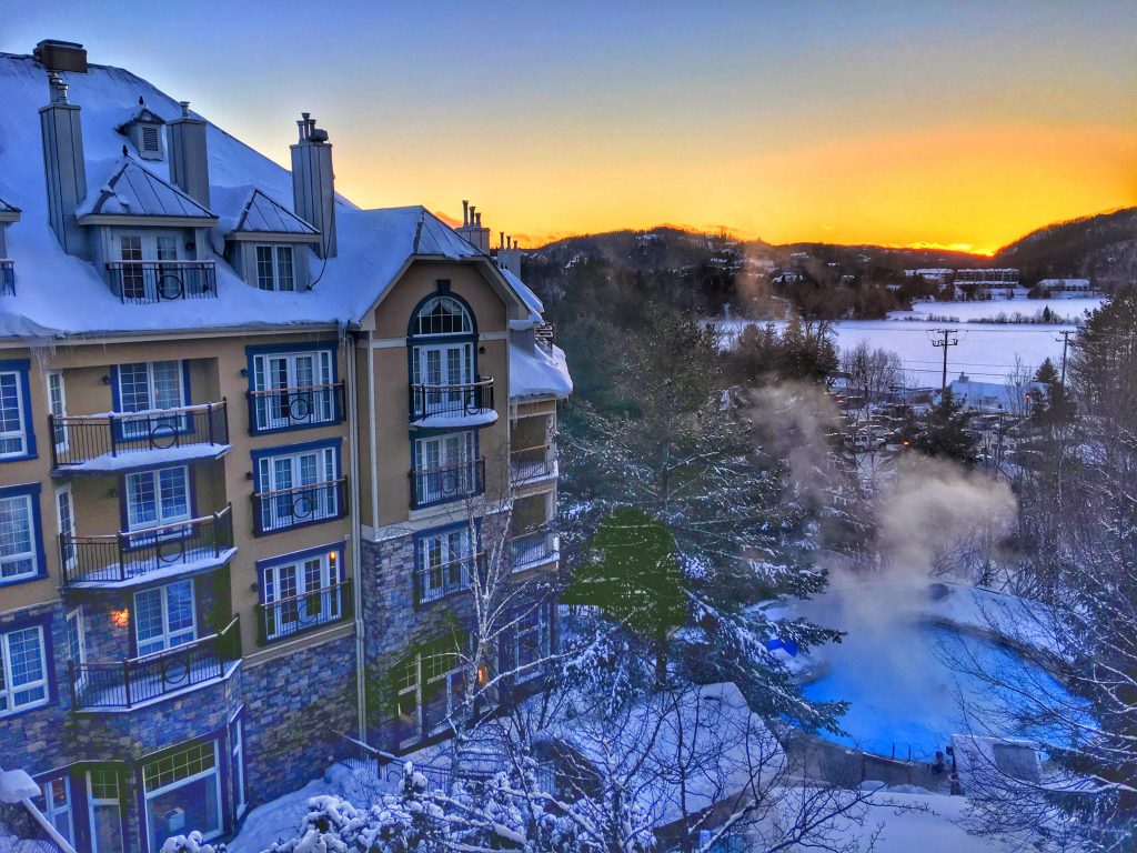 A Perfect Winter Weekend in Mont-Tremblant, Quebec, Mont-Tremblant, Mont Tremblant, Tremblant, sunset, westin