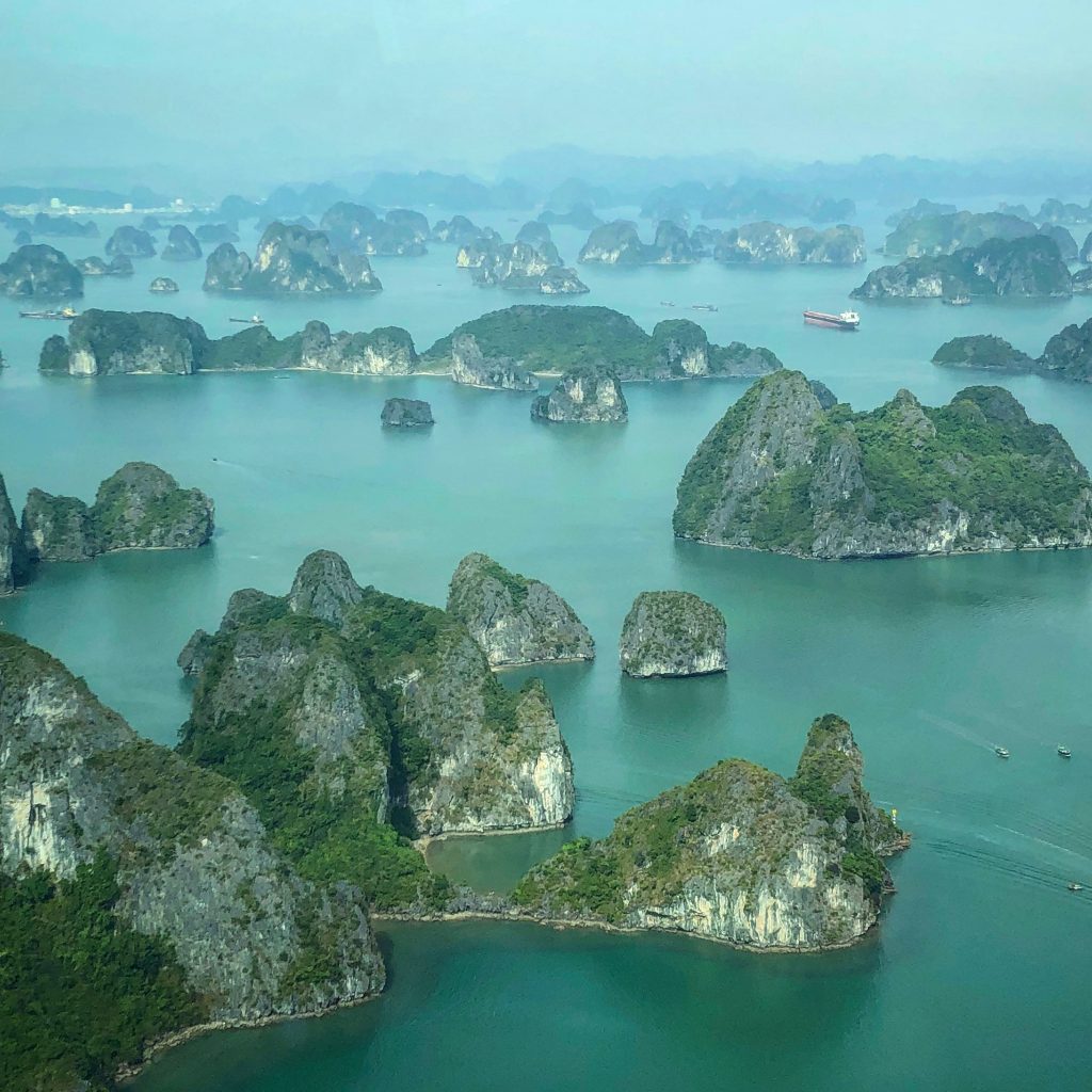 Amazing views of Ha Long Bay from the seaplane