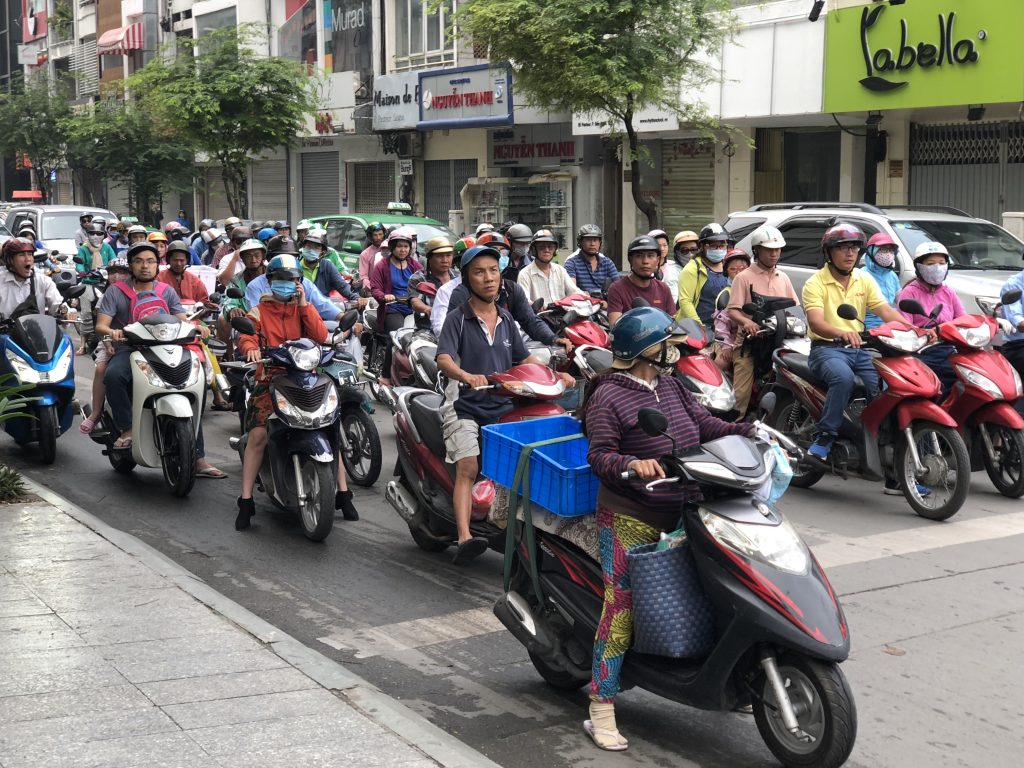 There are over 8 million motorbikes in Vietnam