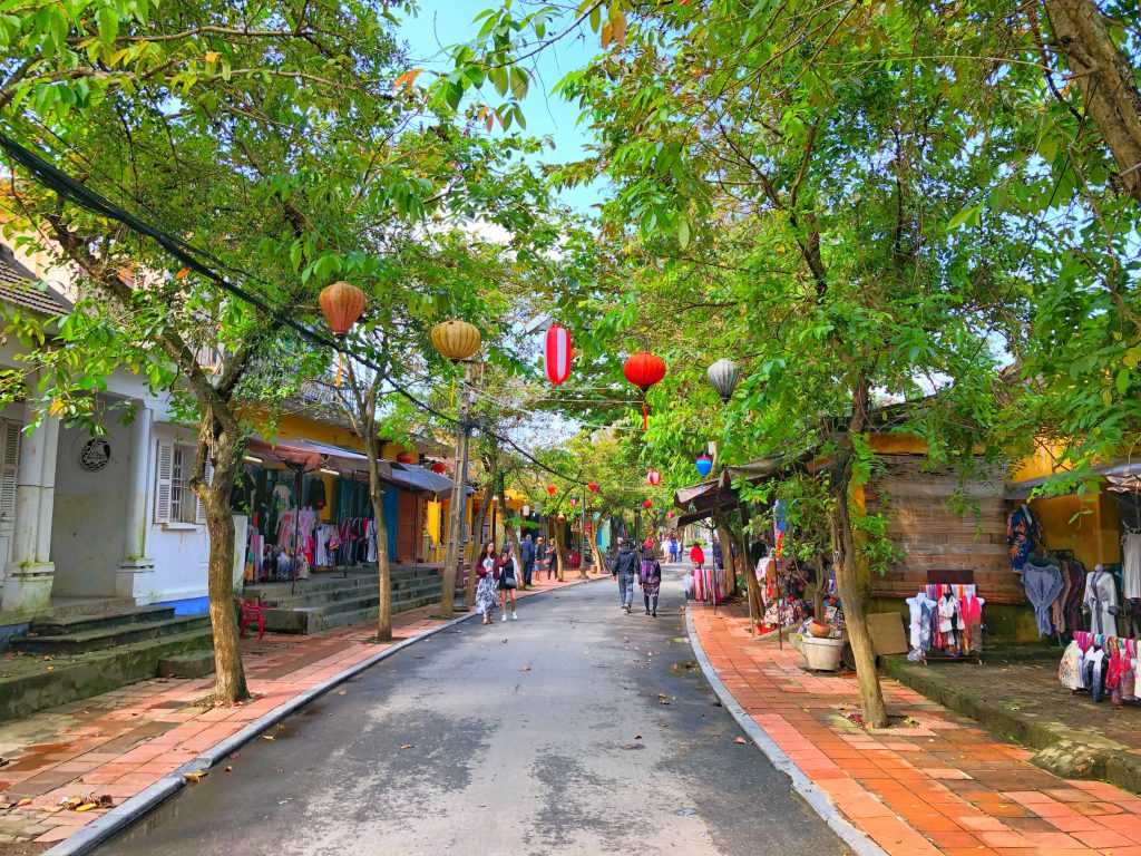 The streets of Hoi An look like the Mediterranean meets Asia