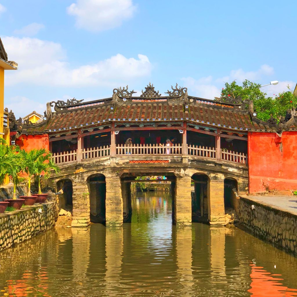 The Japanese Bridge in Hoi An is the landmark of the city