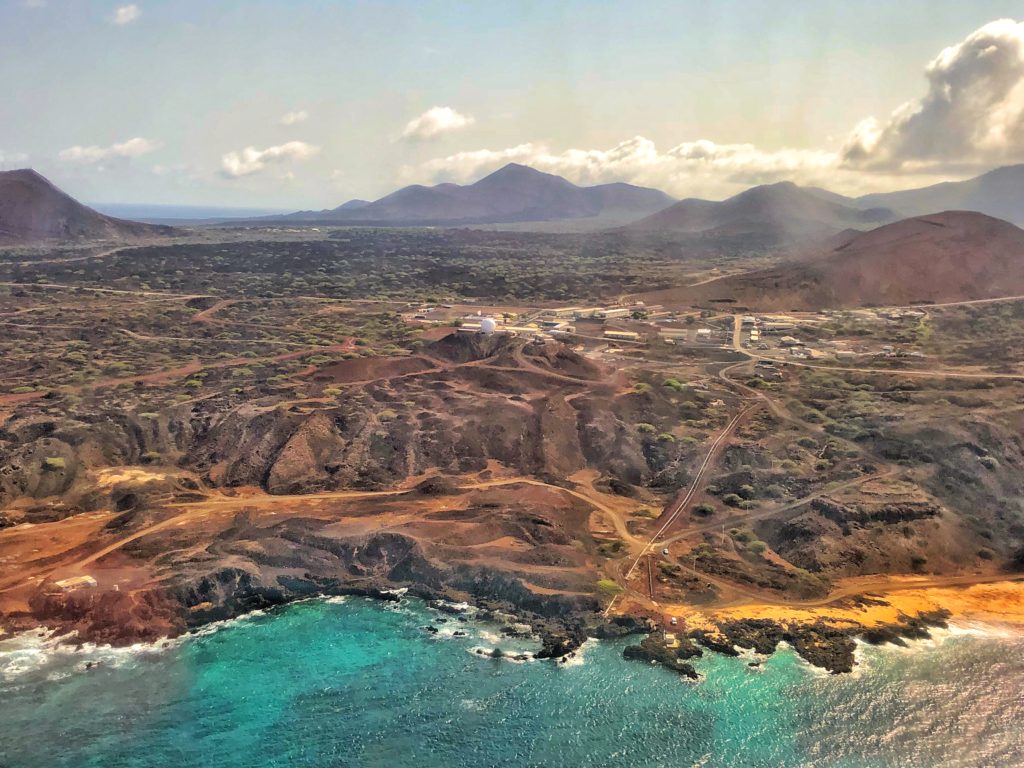 Ascension Island, Coming in for landing on Ascension Island
