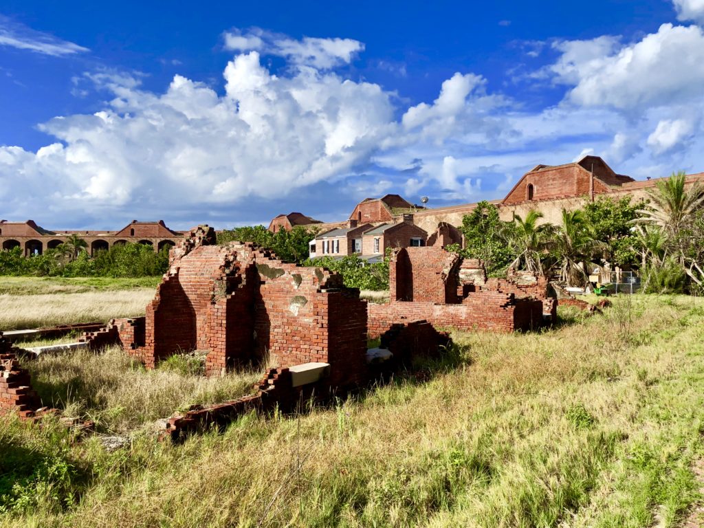 Ruins on the inside of Fort Jefferson in Dry Tortugas National Park