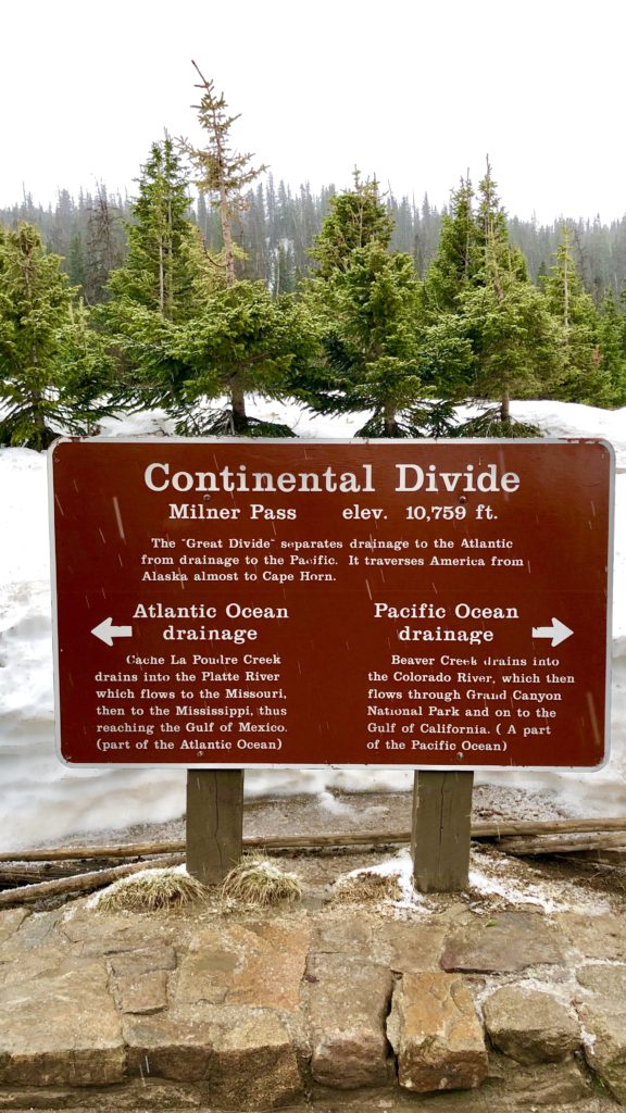 The Continental Divide in Rocky Mountain National Park