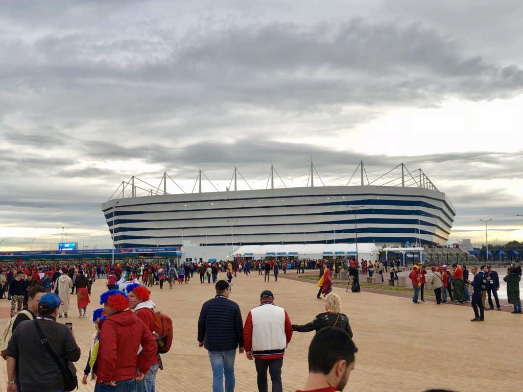 Kaliningrad Stadium was built for the World Cup and is gorgeous