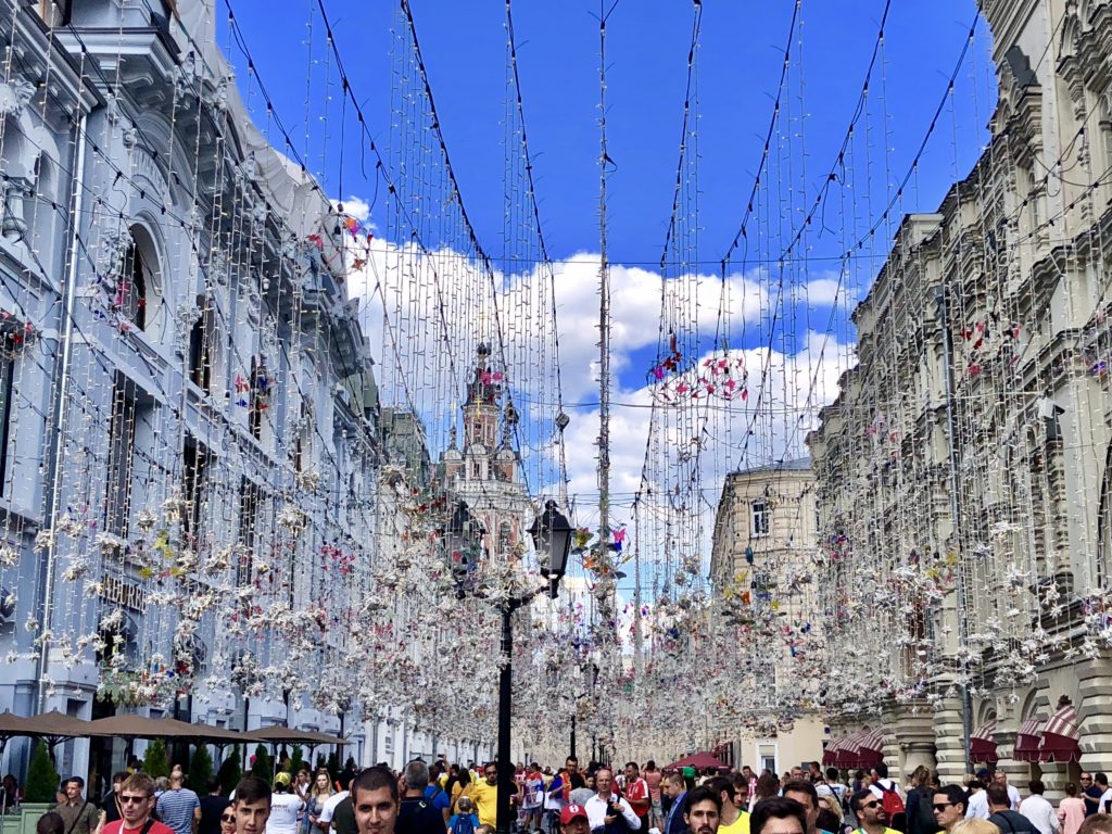 Moscow streets were decked out for the World Cup