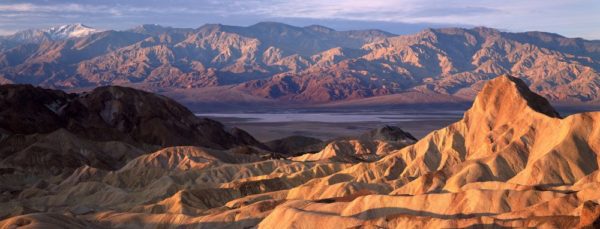 Solid view over Death Valley National Park