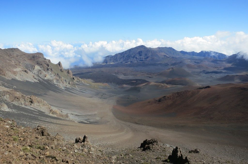 The rim view atop Haleakala National Park