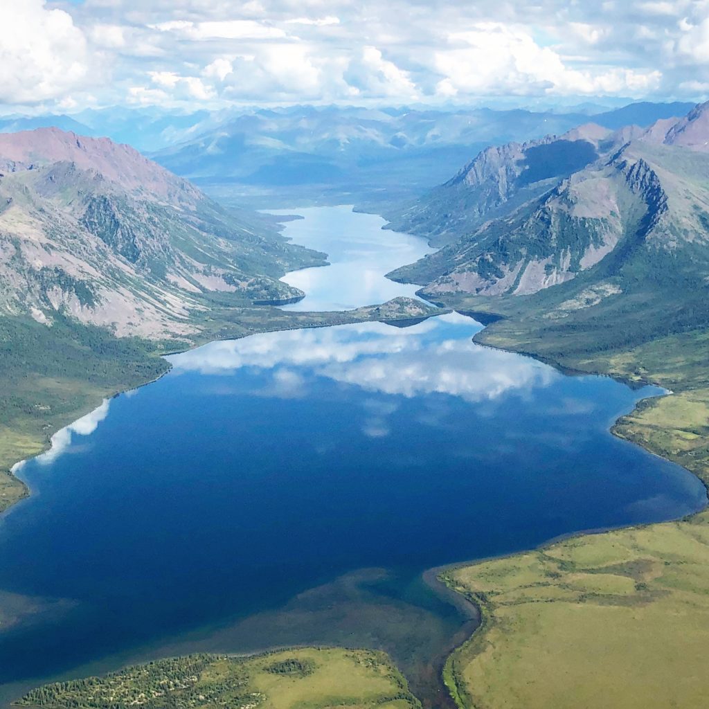 The stunning aerial view of Gates of the Arctic National Park