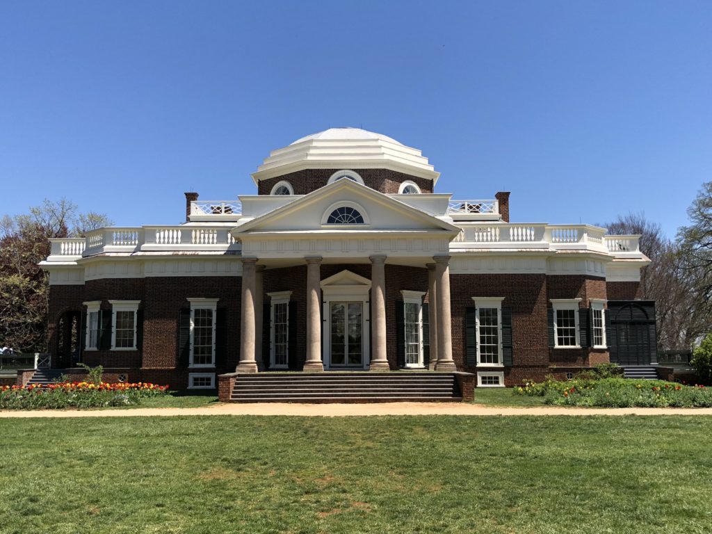 Thomas Jefferson's Monticello very close to Shenandoah National Park